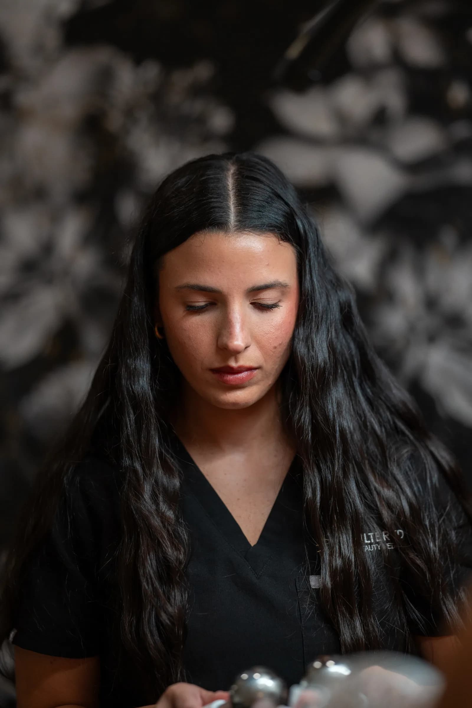An Unfiltered Beauty MedSpa esthetician in the studio