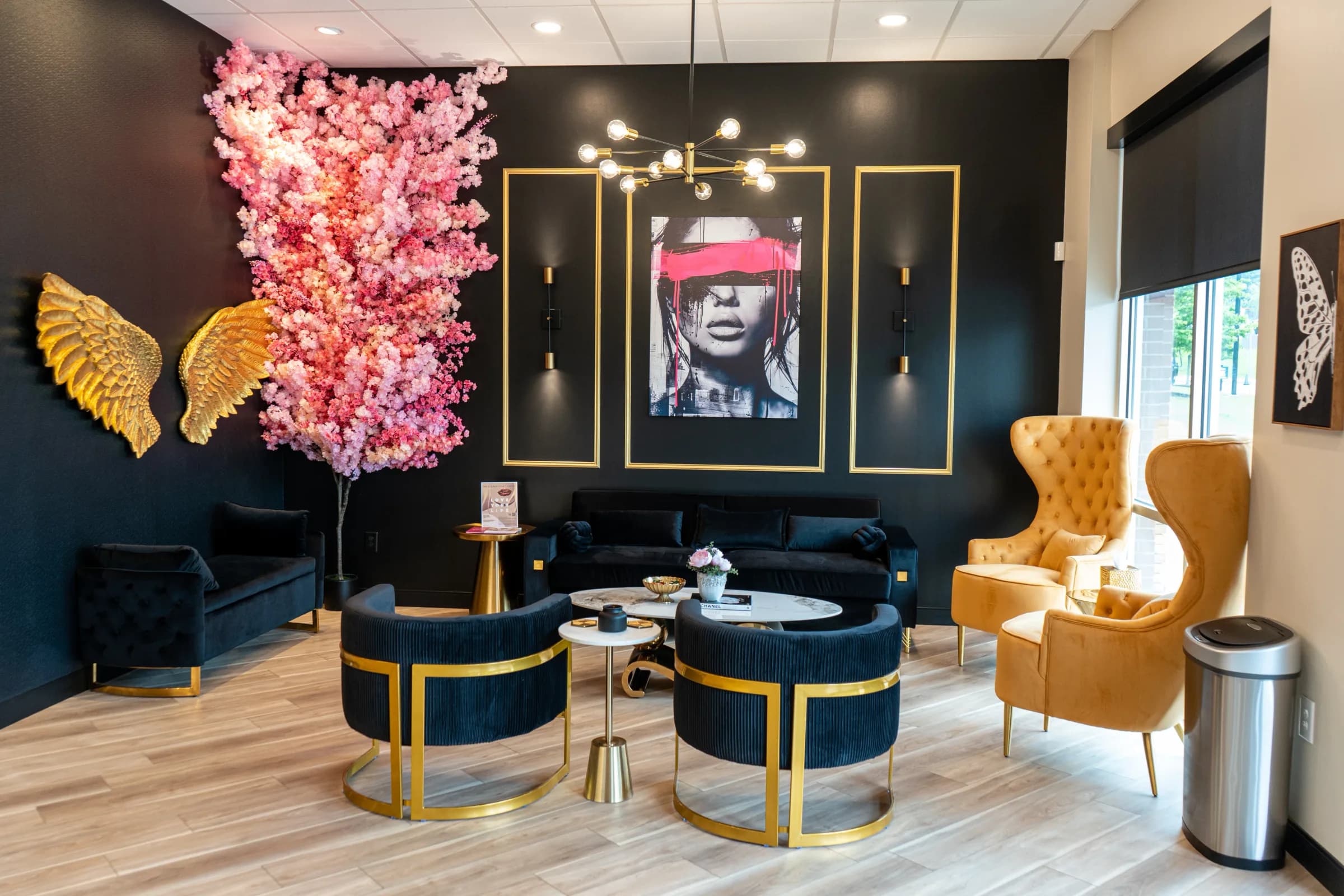 The lobby at Unfiltered Beauty MedSpa